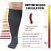 Shop Oversize Compression Stockings for Men & Women | Graded Compression for Travel Running Pregnancy & More | XXL Black 1 Couple - Buy Online on GoSupps.com