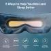 Sleepris Eye Massager with Heat & Vibration | Lightweight Heated Sleep Mask for Travel | Deep Sleep & Relaxation | Perfect Birthday Gift for Men & Women - Buy Online on GoSupps.com