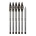 Ruby Kisses Style Pencil Liner with Sharpener Cap, 6 Pack (Dark Brown) 6 PACK Dark Brown