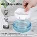 Denture Cup Kit - Leak Proof Portable Retainer Case for Travel - Denture Cleaning Care with Brush, Strainer, Removal Tool & Mirror (White) - Buy Online on GoSupps.com
