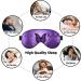 Shop Lovely Purple Butterfly Print Unisex Eye Mask | Soft Adjustable Sleeping Face Mask for Ultimate Comfort - Buy Online on GoSupps.com