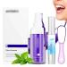 Purple tooth paste purple toothpaste white teeth Teeth Color corrector serum violet toothpaste teeth whitening tooth paste Color corrector teeth toothpaste with tooth whitening pin tongue scraper
