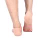 2PCs silicone moisturizing socks gel heel protect socks dry cracked foot cuff pain relief soft cushion support gel heel protection (Air Holes-Flesh)