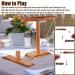 Wooden Hook and Ring Game with Shot Ladder - Fun Adult Party Game for Yard or Tabletop Play - Buy Online on GoSupps.com