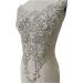 Handmade White Rhinestones Lace Applique Sew On Trimming for Dresses, Clothing, Skirts - Buy Online on GoSupps.com