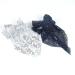 SALOCY Big Glitter Hair Bow Barrette Clip for Women Girls - 8 Inch Black+Silver Hair Accessory - Buy Online on GoSupps.com