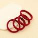 50 Pcs Seamless Thick Hair Ties in Burgundy Red - Soft Ponytail Holders for Women - Buy Online on GoSupps.com