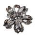 Winwinfly Vintage Flower Hair Claw Clips for Women | Black Rhinestone Hair Clip for Wedding Party Bridal School & Office - Gray A - Buy Online on GoSupps.com