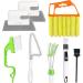 8Pack Venetian Blind Cleaner Duster Tool Hand-held Window Shutters Duster Window Blind Cleaning Tool Groove Gap Cleaning Brush for Blind Air Conditioner Car Vents Fan Door Window Track