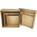 Square Paper Mache Nesting Boxes - Set of 3 for Crafting, Gifts, and Storage - Buy Online on GoSupps.com