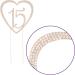 Quincea era Number 15 Cake Topper Rhinestone Metal 15th Birthday Decoration (Rose Gold) - Buy Online on GoSupps.com