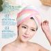 ZZDH Fast Drying Hair Wrap Towel - Portable Microfiber Turban & Shower Cap for Quick Hair Drying | Best Bathroom Accessory - Buy Online on GoSupps.com