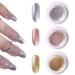 Chrome Nail Polish 3PCS Metallic Gel Nail Polish 3 Grams Fast Drying Metallic Nail Polish Long Lasting 3D Gel Nail Art Chrome Gel Polish Beauty Supplies