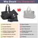 Multifunctional Diaper Bag for Babies - 7 Pieces Large Black Mom Bag with Organizer Portable Diaper Pad & Pacifier Pocket - Ideal for Travel & Hospital - Buy Online on GoSupps.com