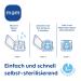 Mam Perfect Schnuller Set of 2 - Healthy Baby Pacifier for 0-6 Months | Sustainable Silicone & Organic Materials | Includes Pacifier Box | B r/Fuchs Design - Buy Online on GoSupps.com