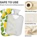 Watercolor Lemon Leaves Heat Bottle | 2L Hot Water Bottle for Pain Relief | Ideal for Neck & Shoulder Relief - Buy Online on GoSupps.com