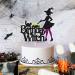 Halloween Birthday Witch Cake Topper for Ghost Bat Cat Themed Girl Lady Women Happy Halloween Birthday Cake Decoration Witches Autumn Fall Season All Souls' Day Bday Party Celebration Supplies - Buy Online on GoSupps.com