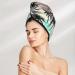 Tropical Summer Palm Microfiber Hair Towel Wrap - Super Absorbent Coral Velvet for Long Curly & Thick Hair | Quick Dry Hair Cap for Women - Buy Online on GoSupps.com