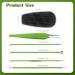 FVION Blackhead and Acne Extractor Kit Professional Pimple Popper Tool Kit Acne Tweezers and Blackhead Remover Tools for Face 5 PCS Extractor Pimple Popping Tools - Black Green - Buy Online on GoSupps.com