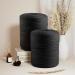 ZUEXT 4mm x 500m Black Macrame Cotton Cord - Handmade Braided Rope for Wall Hanging, Weaving, Tapestry - Craft DIY Supplies - Buy Online on GoSupps.com