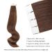 Buy Real Human Hair Extensions Tape - 50g 20 Pieces Walnut Brown Semi-Permanent Reusable Skin Weft - Buy Online on GoSupps.com