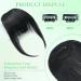 1B# Black Fringe Hair with Temples Clip in Bangs - Real Human Hair Extensions - Buy Online on GoSupps.com