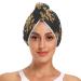 Boho Flower Hair Towel 2 Pack Super Absorbent Hair Drying Towel Quick Dry Hair Turbans Head Towel with Button Twisty Wrap for Women Girls