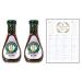 Dressing Sauce Bundle which Contains Newman's Own Balsamic Dressing 250ml - Pack of 2 with Grocery List Card