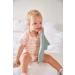 L SSIG Comforter Cloth with Teething Ring | Organic Cotton & Natural Rubber Teether - Strawberry Pink/Mint - Buy Online on GoSupps.com