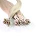 hair2heart Micro Ring Hair Extensions | 100% real Micro Loop human hair | Micro Beads Extension | straight Hair | #10/1 Light-Light Blonde Ash | 1 grams per strand | 16 inch