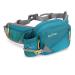 Buffup fell -up bag with bottle holder hip pocket sport for outdoor dog training cycling walking belt bag women men big jewel blue