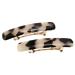 France Luxe Mini Rectangle Barrette, Ivory Tokyo, Set of 2 - Classic French Design For Everyday Wear