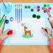20x16 Silicone Craft Mat with Cup - Perfect for Resin Casting, Painting, Watercolour, Clay and DIY - Blue - Buy Online on GoSupps.com