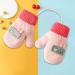 Kids Cute Fox Knitting Gloves with Plush Lining | 1-3 Yrs | Cartoon/Pink - Buy Online on GoSupps.com