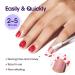 Gellen Gel Nail Polish Remover - 2Pcs with Nail File & Cuticle Pusher | Fast 2-5 Min Removal - 4 Pack | International Shipping Available - Buy Online on GoSupps.com