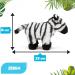 Zappi Co Ultra Soft Zebra Plush Toy - 23cm Length | Eco-Friendly Newborn Gift - Buy Online on GoSupps.com