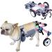 Wheelchair for Dogs Back Legs Adjustable Dog Wheelchair Handicapped Hind Legs Pet Rehabilitation Cart Portable Dog Mobility Wheelchair for Small Cats/Dogs (C : Pink S : XSLW) XSLW Pink