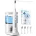 AGPTEK Electric Toothbrush and Water Flosser Toothbrush and Water Flossing Combo 5 Adjustable Modes 2 Charger Ways Portable Tube for Travel Use Detachable 500ml Water Reservoir IPX7 Waterproof