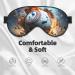 Hot Baseball Soft Eye Mask - Unisex Comfortable & Breathable for Deep Sleep | Ideal for Daily Rest - Black - Buy Online on GoSupps.com