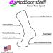 MadSportsStuff Basketball Crew Socks - Cardinal Red/Gold - Made in USA - Youth & Adult Sizes - Buy Online on GoSupps.com