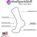MadSportsStuff Softball Logo Crew Socks - Neon Pink/Electric Blue - Small - Buy Online on GoSupps.com
