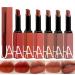 6 Colors Red Silky Velvet Matte Listick Infused with Vitamin E Highly Pigmented Matte Color Waterproof Long Lasting Smudge Proof 24 hour Lip Stain Makeup GIft for Women