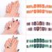 Press on Nails Set with Adhesive Tabs & Glue - Fake Nails Art Acrylic Tips with Cleaning Pads & Fimo Art - Perfect Stocking Stuffers for Women - Buy Online on GoSupps.com