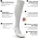 aZengear Compression Socks (20-30mmHg) for Anti DVT, Flight Travel, and Sports Support - White, L/XL - Buy Online on GoSupps.com