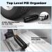 Zannaki Metal Weekly Pill Organizer - Waterproof & Travel-friendly 7 Day Case for Pills, Vitamins & Supplements - BPA Free, Stackable Aluminum Alloy (Black) - Buy Online on GoSupps.com
