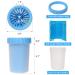 Dog Paw Cleaner Cup | Portable Silicone Paw Washer Brush for Large Dogs | Pet Grooming and Gifts for Dog Owners - Blue - Buy Online on GoSupps.com