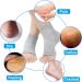 Vented Moisturizing Gel Heel Socks 3 Pairs Toeless Spa Sock for Foot Care Treatment Cracked Heels Dry Feet Foot Calluses (Black) - Buy Online on GoSupps.com