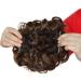 Curly Wavy Hair Extensions Up Do Drawstring Ponytail in Dark Brown to Light Auburn - Buy Online on GoSupps.com