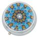 GlassOfVenice Murano Glass Millefiori Pill Box - Silver Round