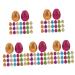 NUOBESTY 150 Pcs Chocolate Candy Box Basket Decor Easter Party Supply Easter Party Favors Supplies Filler Egg 5.5x4.5cmx5pcs As Shownx5pcs